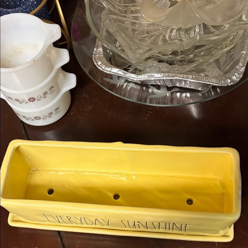 Rae Dunn Yellow Everyday Sunshine Planter - Picture 2 of 4